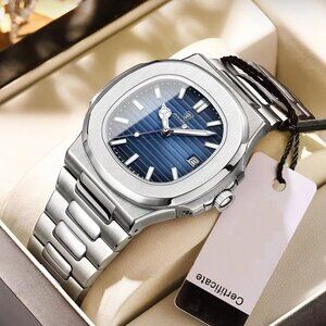 Men's Stainless Steel Quartz Analog Watch